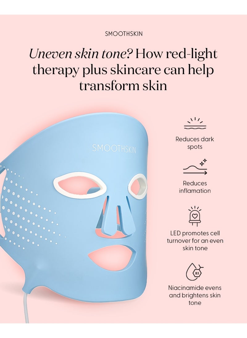SMOOTHSKIN SmoothSkin DuoLux Red light therapy LED face mask & hydrating skincare bundle with 15 hydrogel sheet masks.  - Image 2