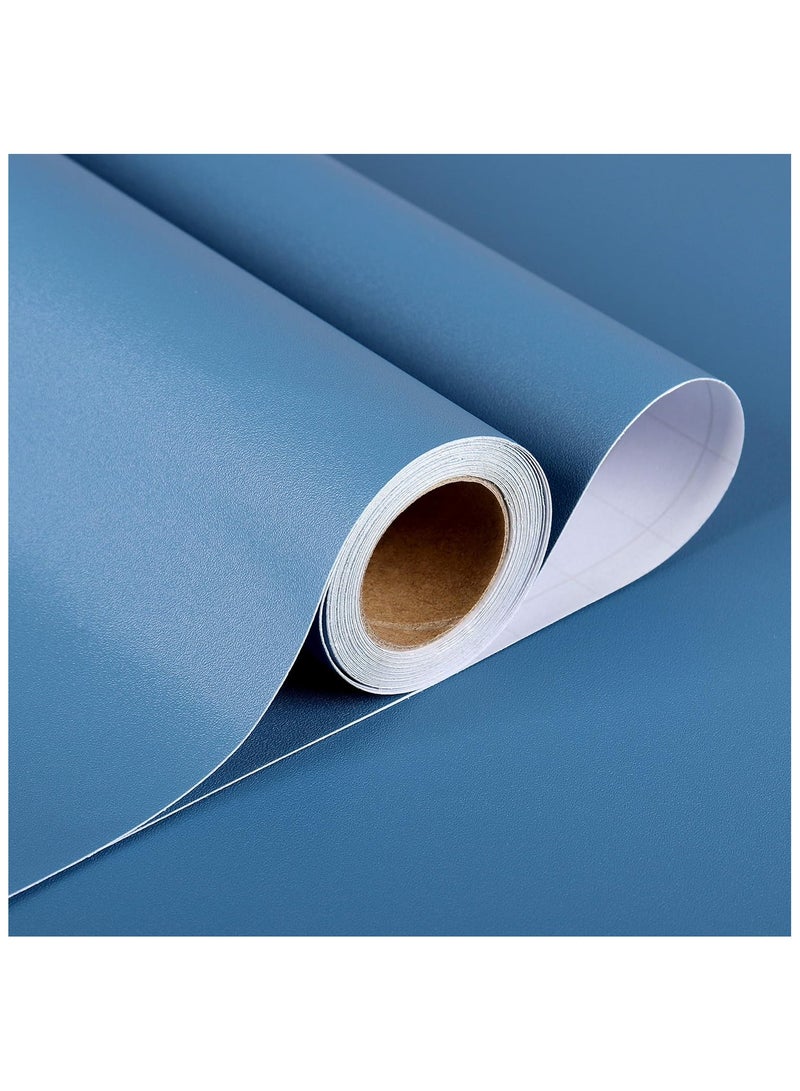 Anna 40CM x 10M Self-Adhesive Waterproof and Moisture-Proof Solid Color Simple Decorative Wallpaper - Image 1