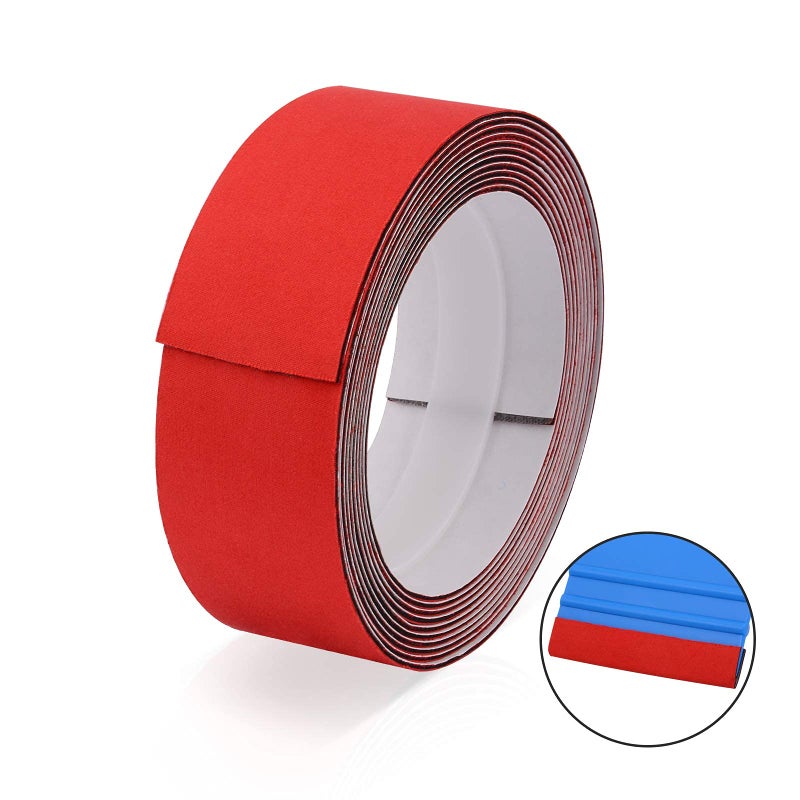 Gomake Vinyl Squeegee Buffer Roll Tint Squeegee Felt Micro Felt for All Kind of Plastic Tint Squeegee, DIY Squeegee Wings Protector, Vinyl Wrap Tools, 4CMx300CM - Image 2