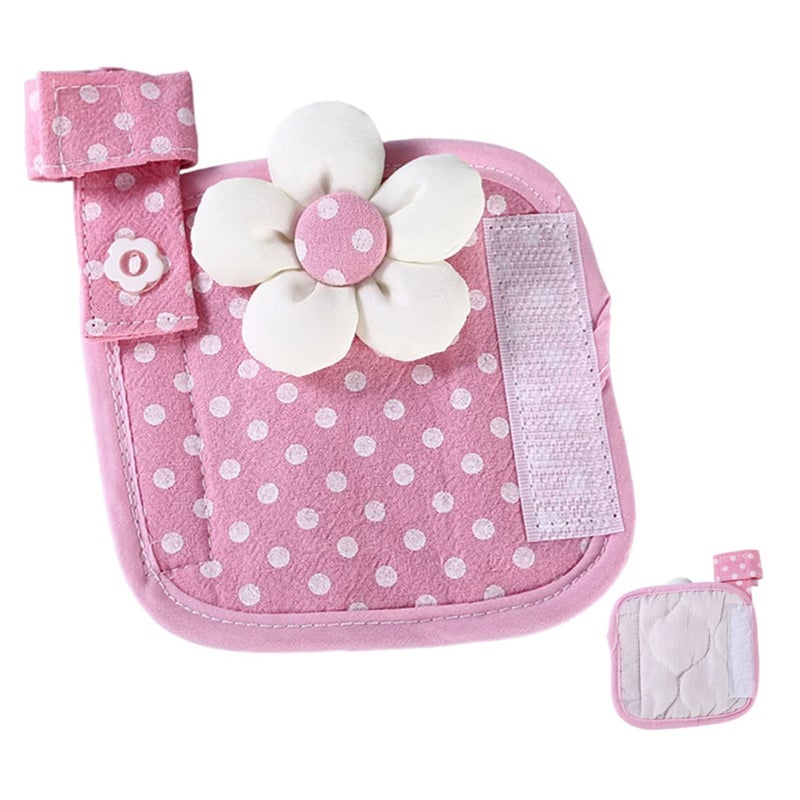 Pink Refrigerator Door Handle Cover Cotton Fabric Protector Soft Touch Fingerprint Resistant - Image 2