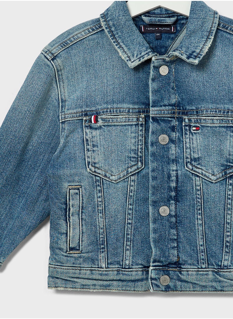 TOMMY HILFIGER Youth Oversized Bomber Jacket  - Image 3