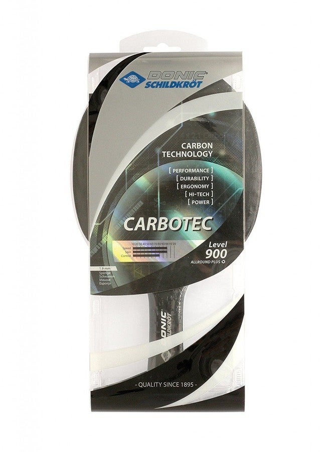 Donic Wood Carbotec 900 Table Tennis Racket ( Black-White, 85 grams, All-rounder )