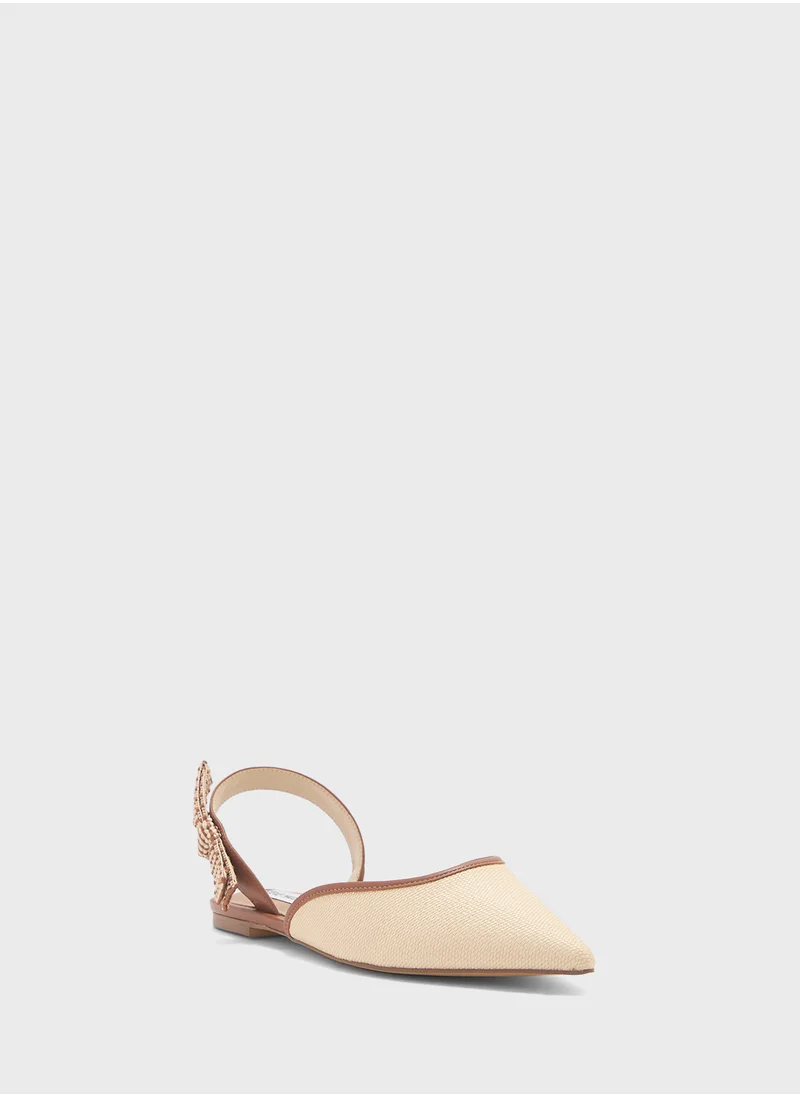 ستيف مادن Landfall Buckle Strap Closed Toe Ballerinas