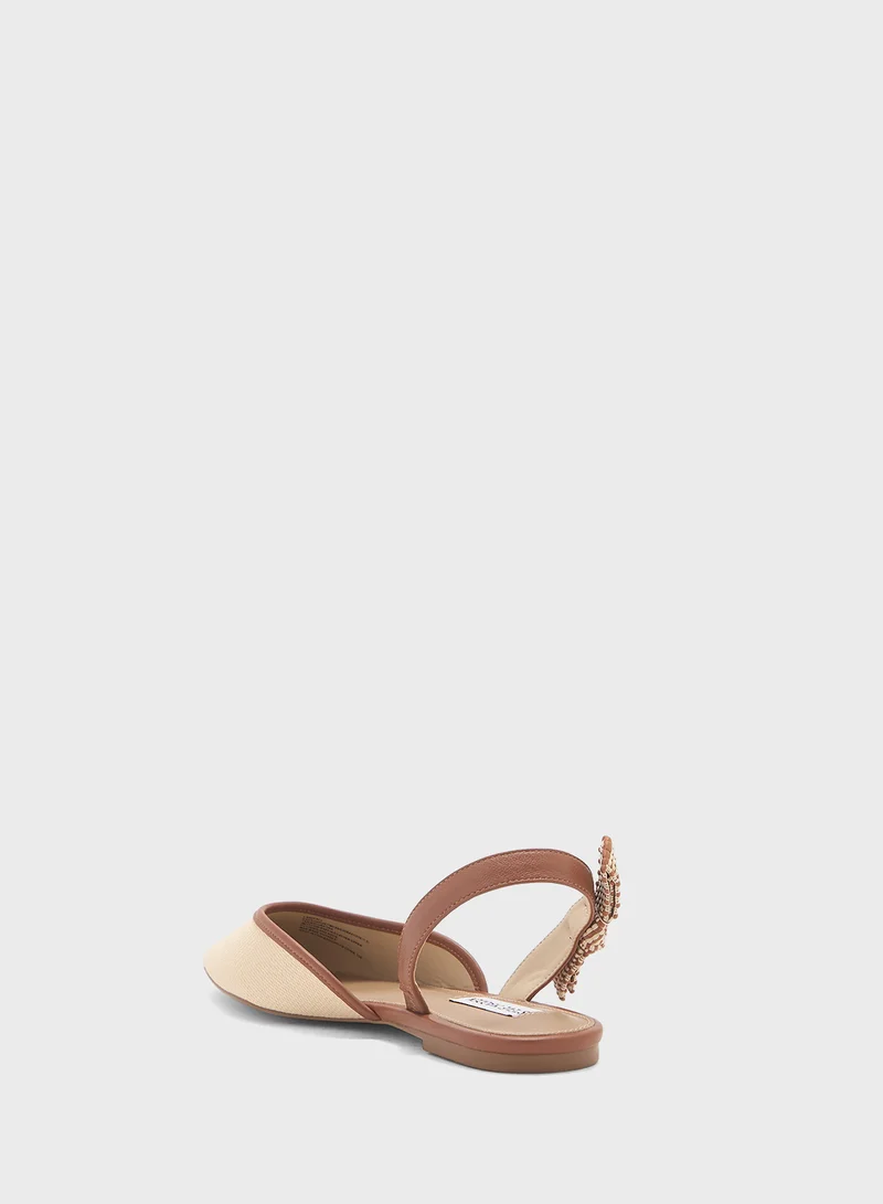 STEVE MADDEN Landfall Buckle Strap Closed Toe Ballerinas
