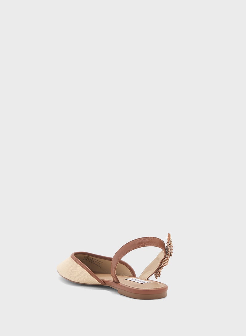 STEVE MADDEN Landfall Buckle Strap Closed Toe Ballerinas  - Image 3