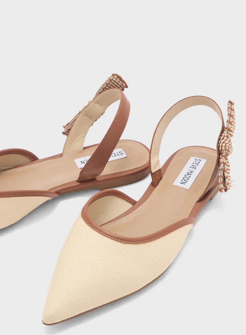 STEVE MADDEN Landfall Buckle Strap Closed Toe Ballerinas