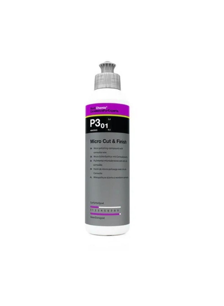 Koch Chemie P3.01 Micro Cut & Finish Car Polish 250ml for Final Finishing Light Scratch Removal and Paint Protection - Image 3