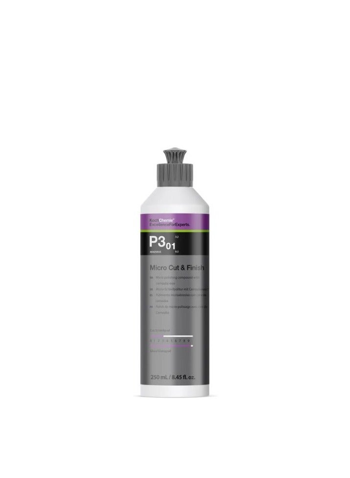 Koch Chemie P3.01 Micro Cut & Finish Car Polish 250ml for Final Finishing Light Scratch Removal and Paint Protection - Image 1