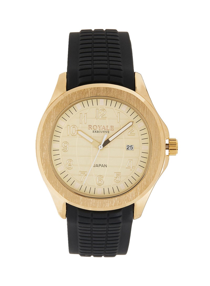Royale Executive Men's Classic Rubber Strap Watch - Image 1