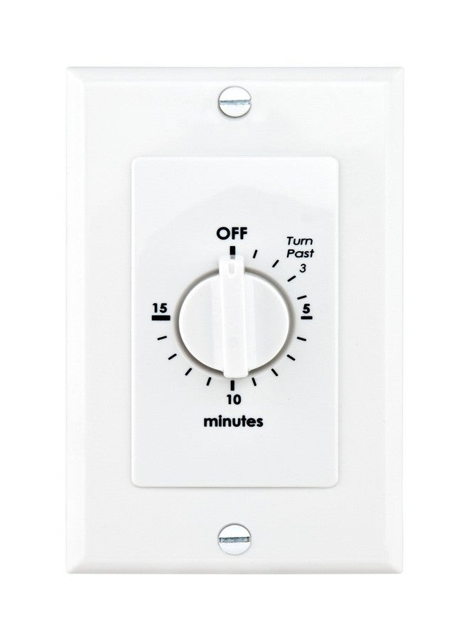 Reliance Controls WB015W Spring-Wound In-Wall Timer, 15-Minute, White
