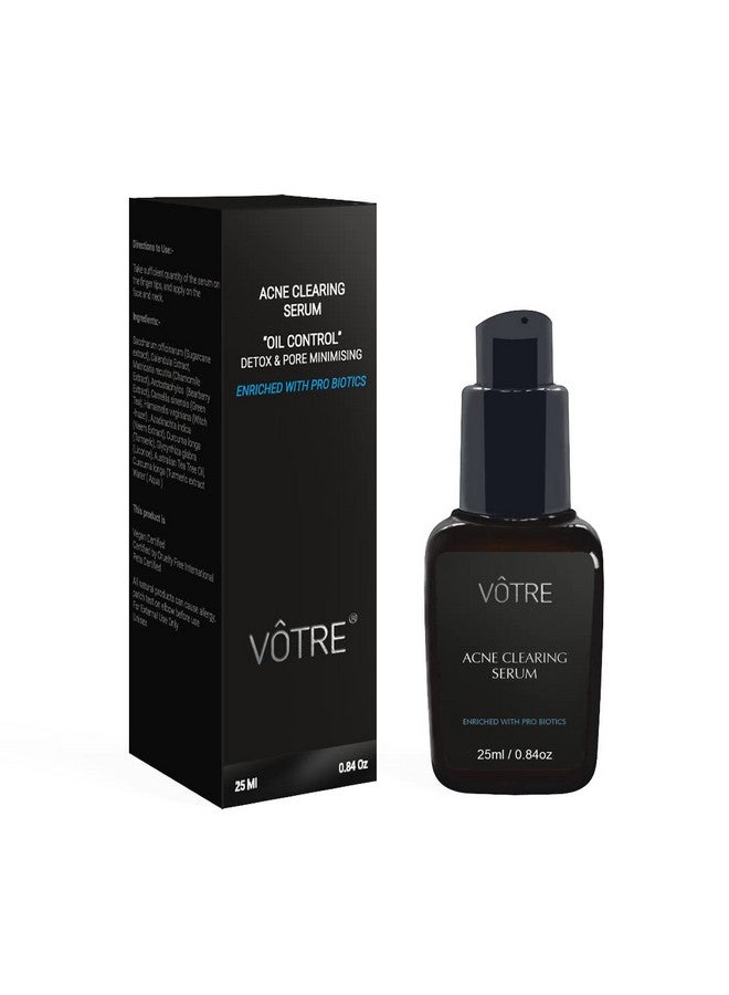 Votre Acne Clearing Serum “Oil Control” Detox & Pore Minimising, Enriched With Pro Biotics - Image 1