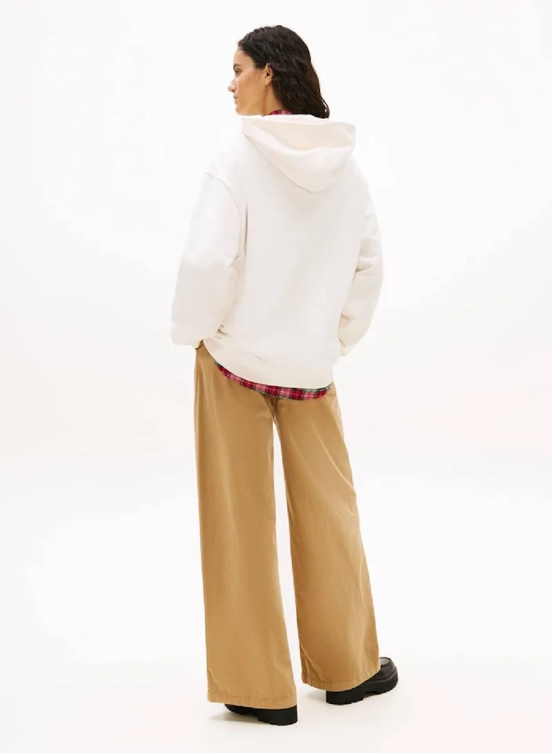 TOMMY JEANS 1985 Flock Logo Oversized Hoody