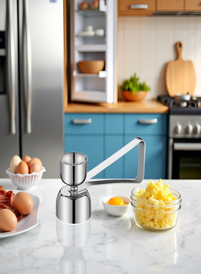 Jowxsx Silver Egg Shell Opener Egg Topper Cutter, Stainless Steel Egg Cracker Separator for Raw, Soft or Hard Boiled Egg Separators Specialty Tools and Gadgets - Image 5