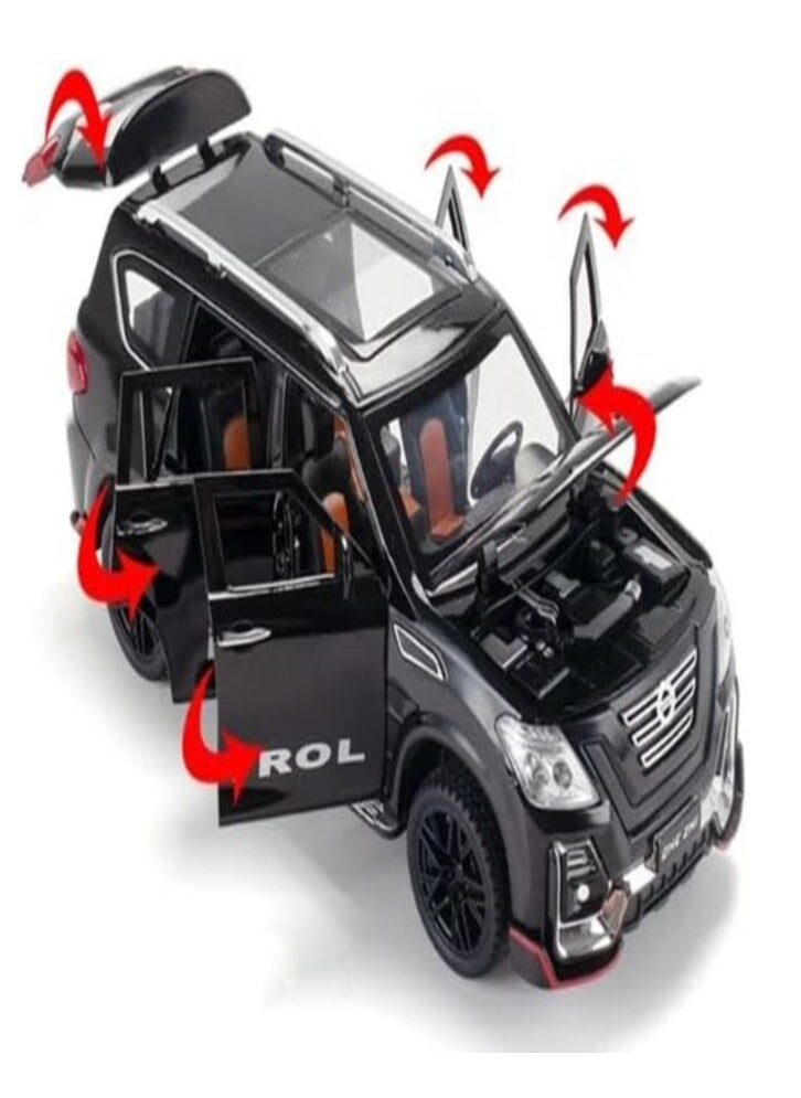 Nissan Patrol Nissan Patrol Diecast Alloy Car CZ136B - Black  - Image 2