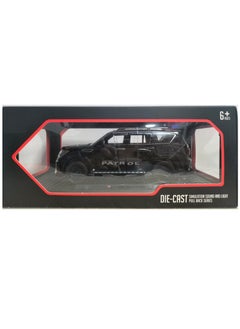 Nissan Patrol سيارة نيسان باترول دييكاست من السبائك المعدنية CZ136B - سوداء  - Image 4