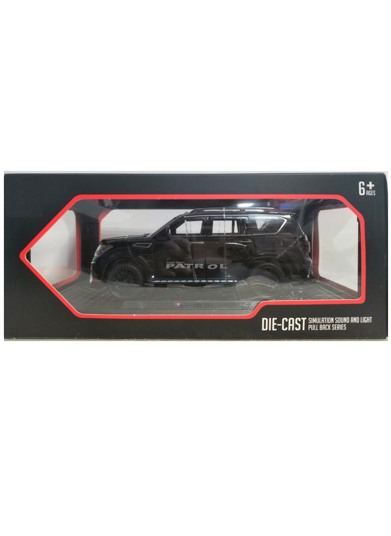 Nissan Patrol Nissan Patrol Diecast Alloy Car CZ136B - Black  - Image 4
