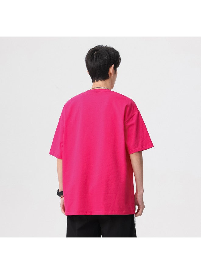 Baleno american Streetwear Square Print Summer Loose Breathable T-shirt Comfortable Versatile Basic Top - Image 4