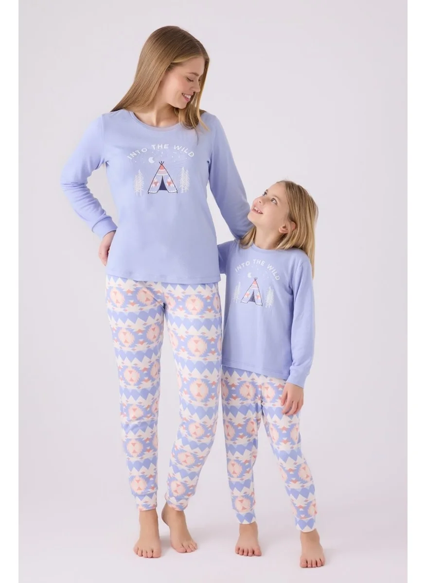 Arnetta Mother Daughter Pajama Set, (Price Separately) Thermal Pajama Set with Charcoal Inside