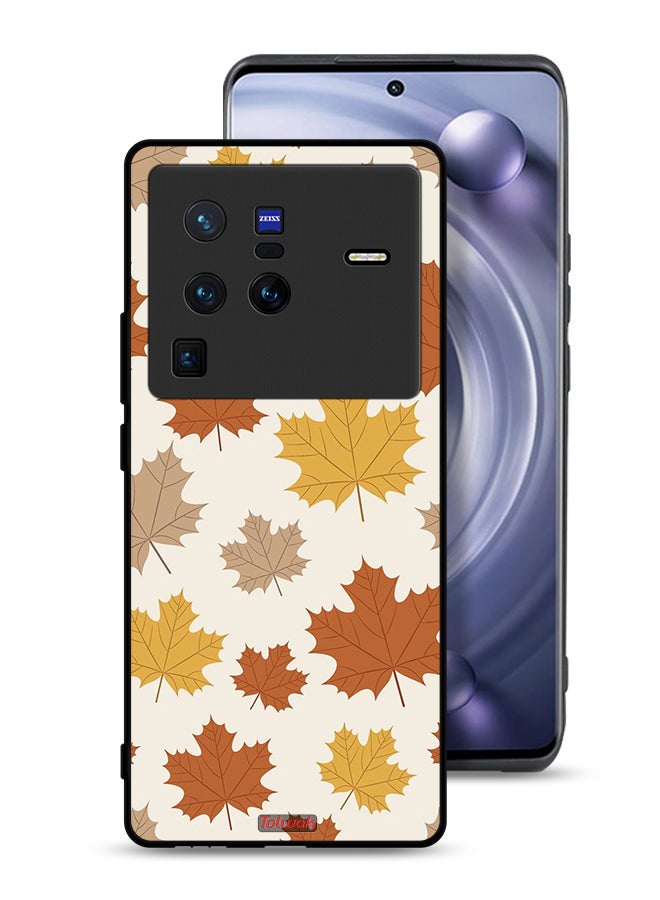Tolwak Vivo X80 Pro Protective Case Cover Autumn Leaves - Image 1