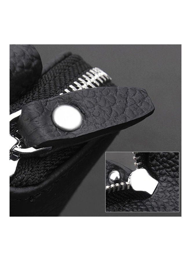 NIBEMINENT PU Leather Car Key Wallets Men Holder Housekeeper Keys Organizer Zipper Case  - Image 3