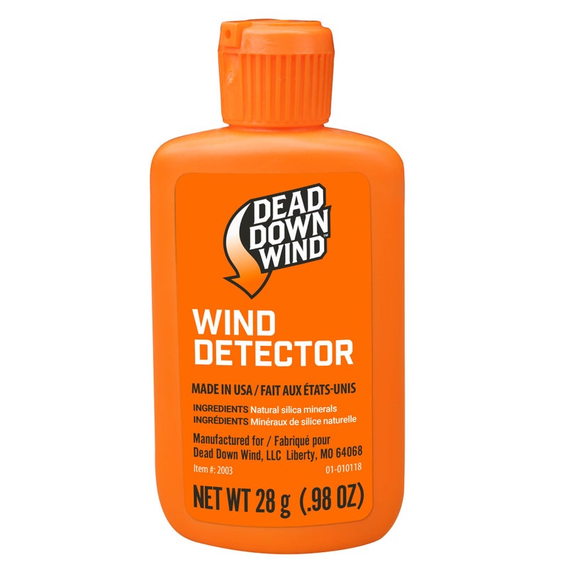 Dead Down Wind Hunting Wind Detector | Odorless Wind Direction Indicator, Longer Range Visibility, Detects Subtle Breezes, No Clumping, Mess Free Formula | Secure Squeeze Bottle | .98 Oz Orange One Size - Image 1