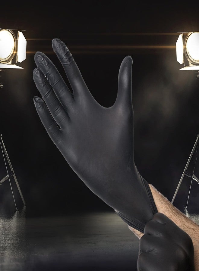 StyleCraft Studio Professional Nitrile Gloves - Latex & Powder-Free, 5.5 Mil Thickness, Heavy-Duty, Textured Grip, 100 Count (X-Large) - Image 3