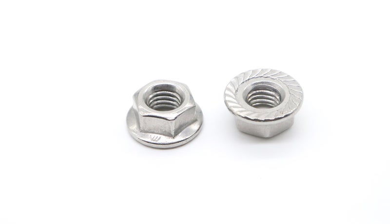 binifiMux 20 Pieces M8 Flange Nuts,binifiMux M8-1.25mm Serrated Hex Flange Lock Nuts, DIN6923, 304 Stainless Steel,Plain Finish - Image 3