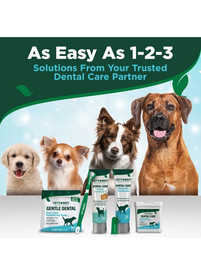 فيتس بيست مناديل تنظيف الأسنان من Vet's Best Dental Care - تقلل من تراكم البلاك والجير - تنعش النفس - مناديل تنظيف الأسنان بالأصابع للكلاب والقطط - 50 قطعة  - Image 5