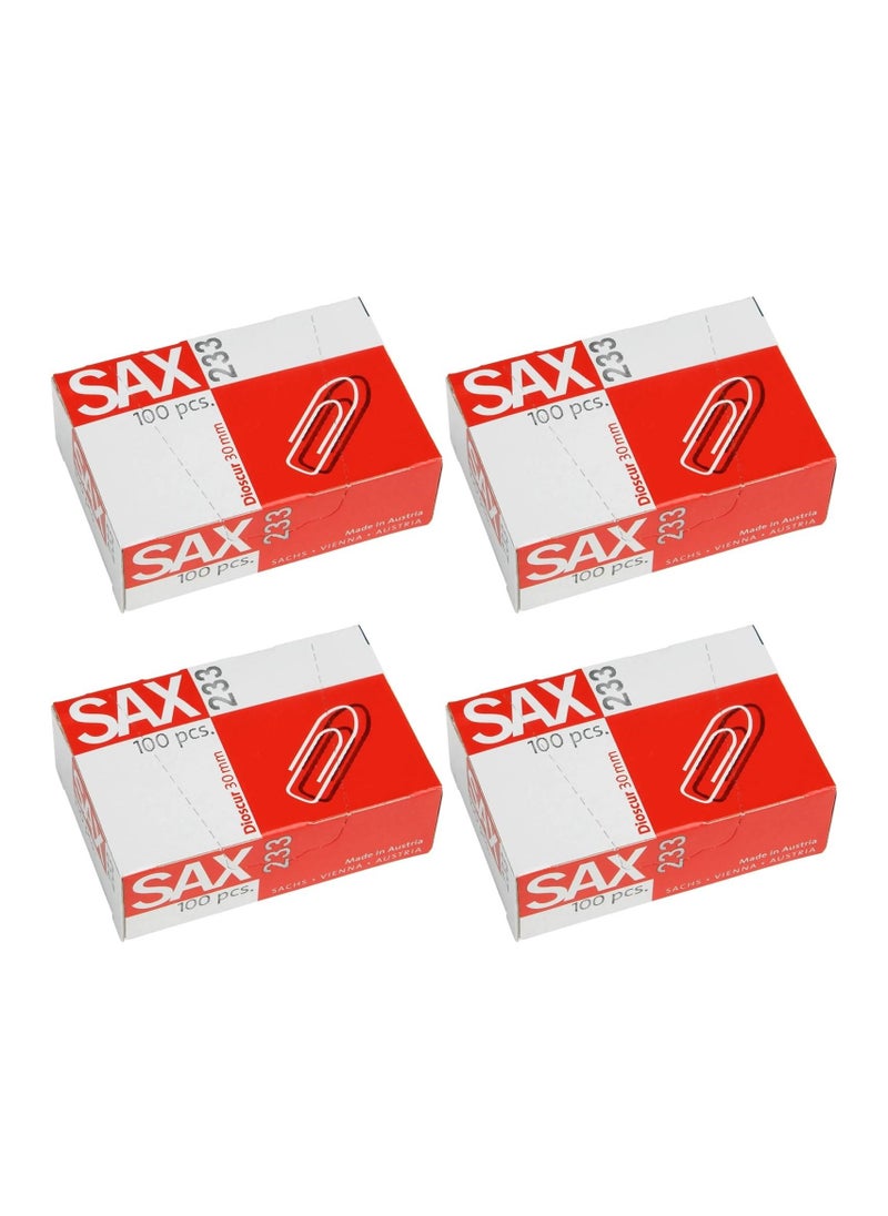 Sax - 400-Piece Paper Clips 30mm Size - Image 1