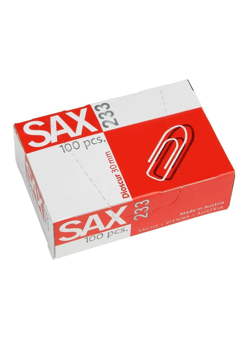 Sax - 400-Piece Paper Clips 30mm Size - Image 1