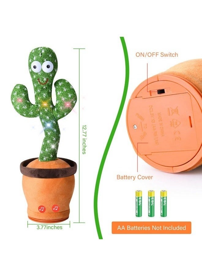 HAVEN Dancing Talking Cactus Toy for Baby Toddler, Boys Girls Gifts, Singing Mimicking Cactus Toy, Recording & Repeating What You Say, Cactus Baby Toy with 120 English Songs - Image 3