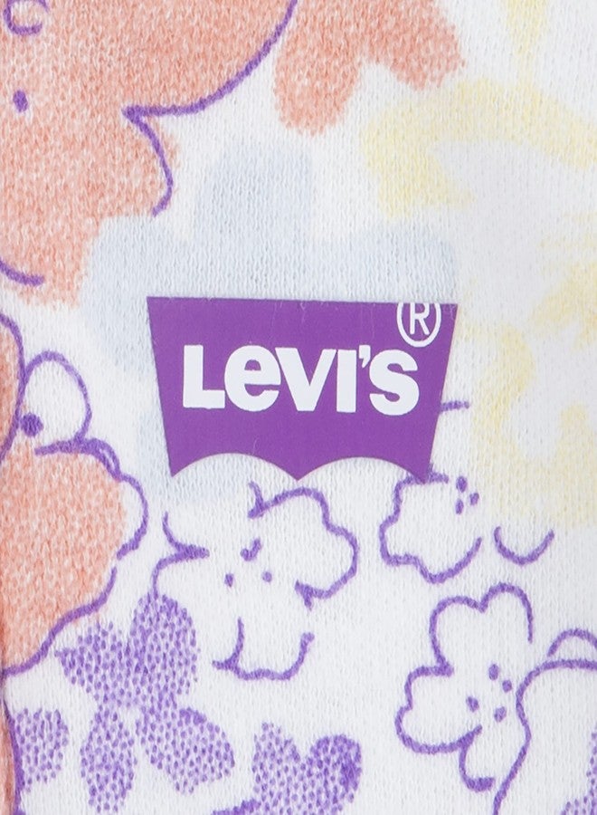 Levi's unisex-baby Long Sleeve Footed Coverall, Floral Blooms, 0/3M - Image 2