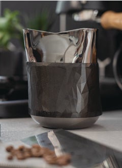 Kruve Create 3-in-1 Latte Art Pitcher, with Silicone Sleeve and Measurement Markings, Stainless Steel Food Grade Body, Black - 15oz  - Image 5