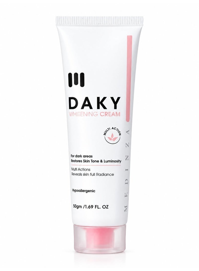 Daky Whitening Cream for Sensitive Zone & Dark Areas, Hypoallergenic, 50g (1.69 fl. oz.) - Image 2