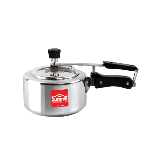 Summit Inner Lid 1 Litre Induction base Supreme Aluminium Pressure Cooker - Image 1