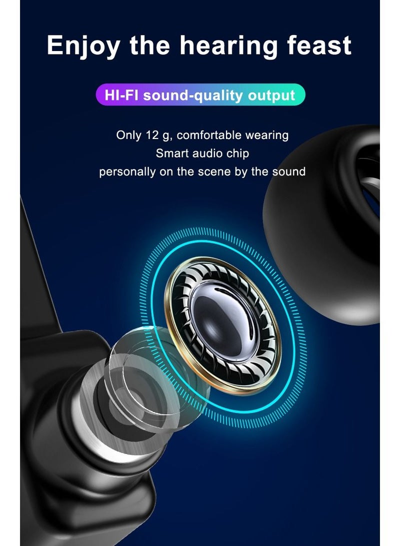 AROAQ T91 2 in 1 TWS Wireless Bluetooth Headset Smart Watch Men 1.4" Big DIY Screen Bluetooth 5.0 Headphone Fitness Tracker Smartwatch Black  - Image 4