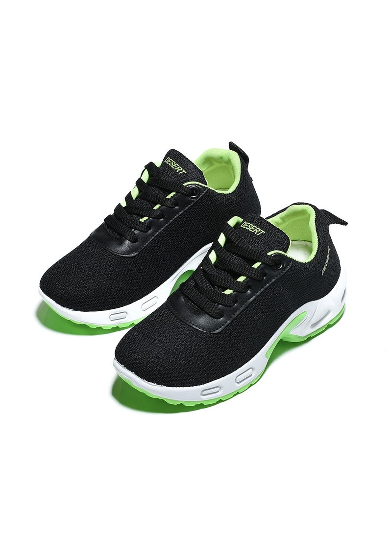 Sportive Canvas Lace-up Sneakers For Kids