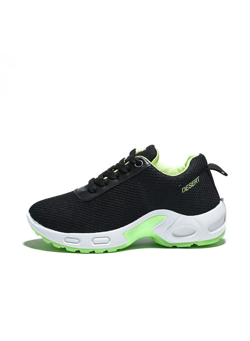 Sportive Canvas Lace-up Sneakers For Kids
