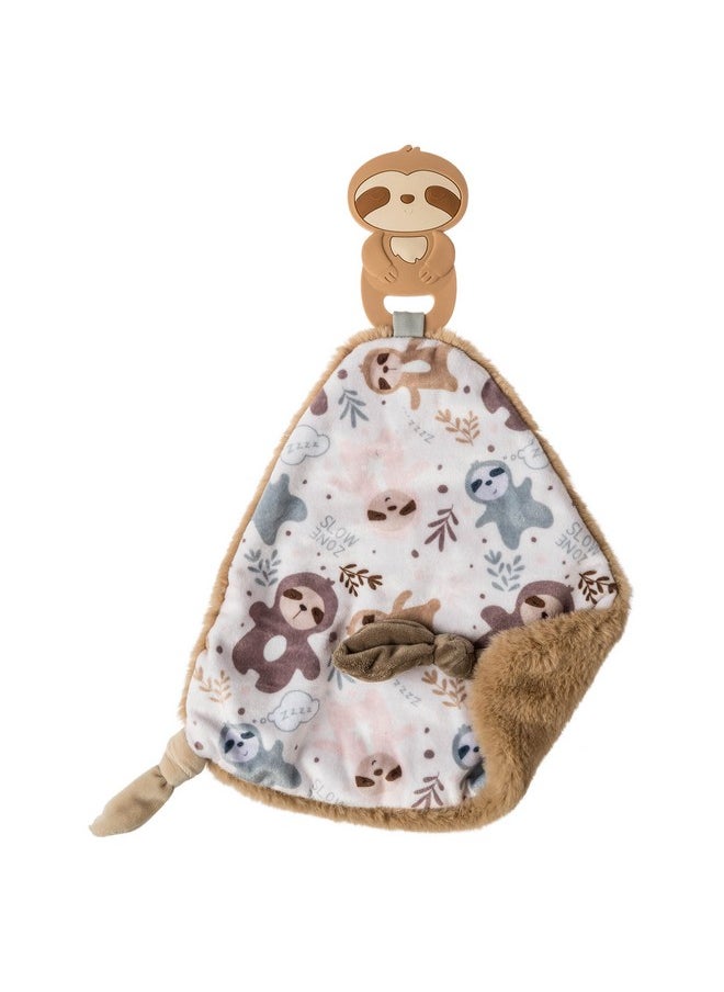 Mary Meyer Chewy Crew Soothing Baby Teether Lovey 10Inches Sloth  - Image 1