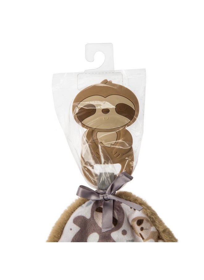 Mary Meyer Chewy Crew Soothing Baby Teether Lovey 10Inches Sloth  - Image 4