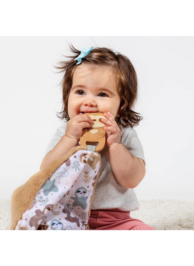 Mary Meyer Chewy Crew Soothing Baby Teether Lovey 10Inches Sloth  - Image 5