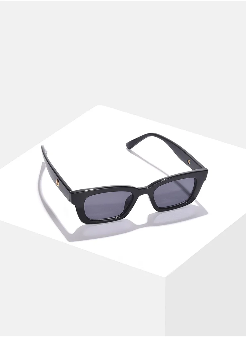 Haute Sauce Grey Lens Black Butterfly Sunglasses