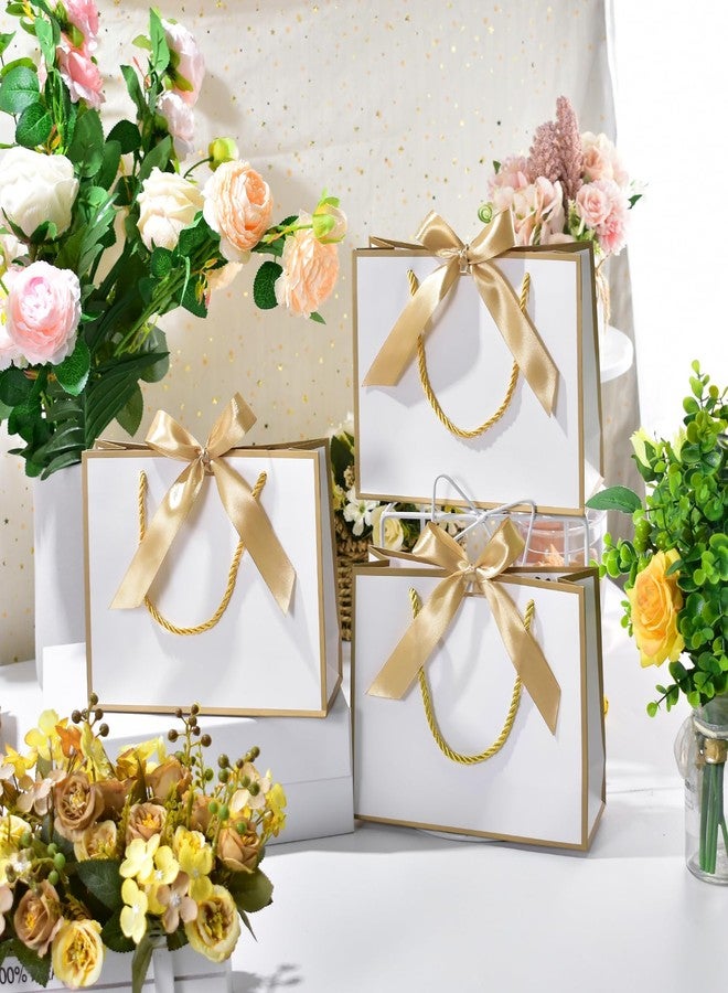 DOYIDE 30 Pcs Thank You Gift Bags with Tissue Paper, 9x7x3.1in Paper Gift Bags with Handles, Gift Wrap Bags with Bow Ribbon for Wedding Birthday Baby Shower Bridesmaid Party - Image 3