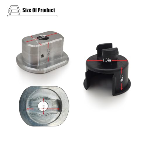 LXROAR01 Aluminum Tailgate Bushing Kit Compatible with Toyota Tundra 2007 to 2021 Year for Driver and Passenger Side 661020C021 661100C020 - Image 3