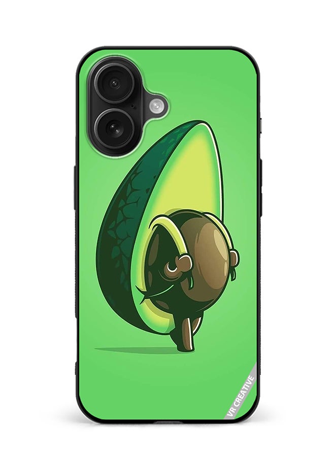 Protective Case Cover For Apple iPhone 16 Plus Avocado Design Multicolour