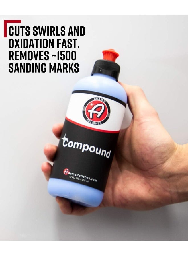 Adam's Polishes New Paint Correcting Compound 12Oz - Silicone-Free, Body Shop Safe, Low-Dust Formula - Heavier-Cut For Faster, Stronger Correcting For Clear Coat, Gel Coat, Single Stage Finishes - Image 5