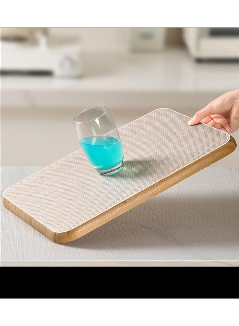 Shelf Liner 45x500cm, Non-Adhesive Waterproof Oil-Proof Drawer Mat, Diamond Texture Transparent - Image 3