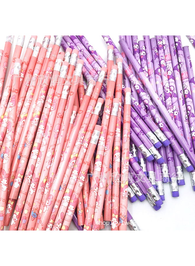 Xinbo Cute Cartoon Sanrio 12 Pack Pencil Set With Eraser Student Practising Pencil With Pencil Sharpener Pencil Gripper - Image 4