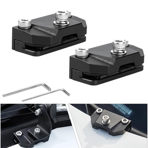 KANGIKX Universal Hood Mounting Bracket - Ditch Light Brackets 2PCS Kit Aluminum Alloy Clamp Holder for Truck SUV Cars, Black - Image 1