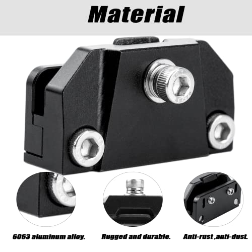 KANGIKX Universal Hood Mounting Bracket - Ditch Light Brackets 2PCS Kit Aluminum Alloy Clamp Holder for Truck SUV Cars, Black - Image 3